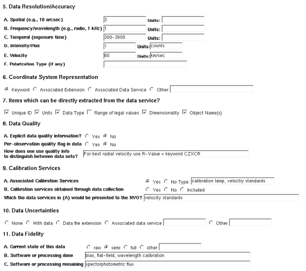 archive data service entry form