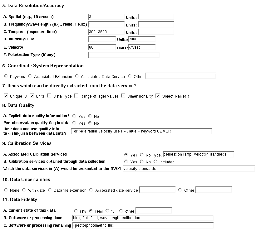 archive data service entry form