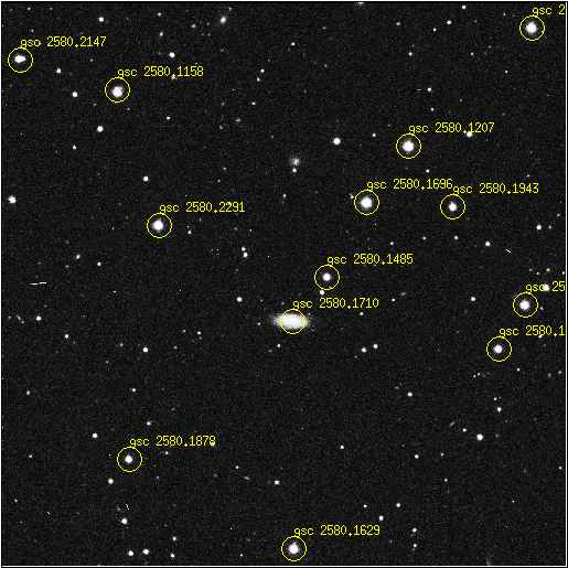 image with HST Guide Stars