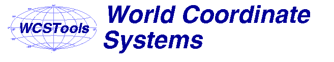 WCSTools Sky World Coordinate Systems